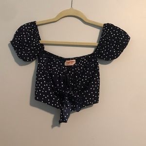 Showpo polka dot crop top